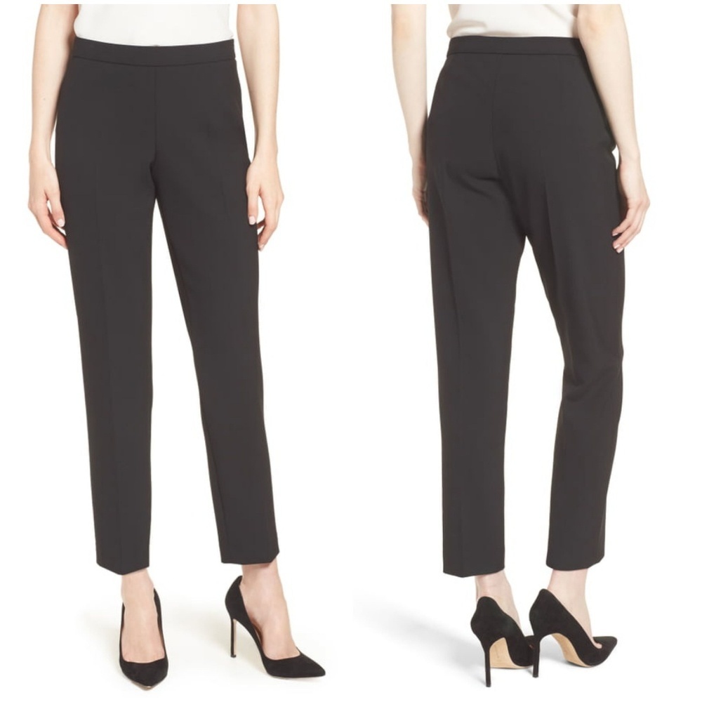 (Runs large) BOSS Tiluna Side Zip Ponte Ankle Pants size 12